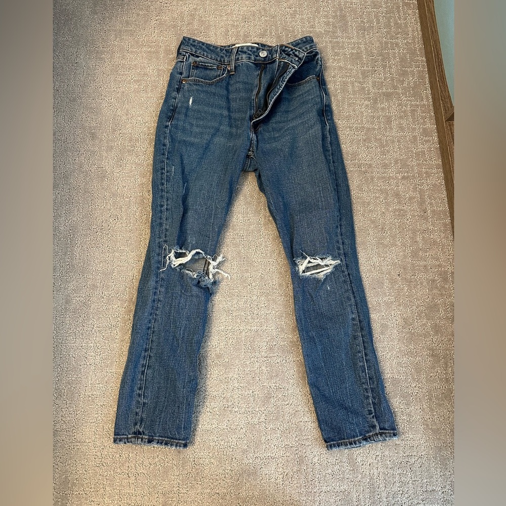 A&F curve love skinny high rise